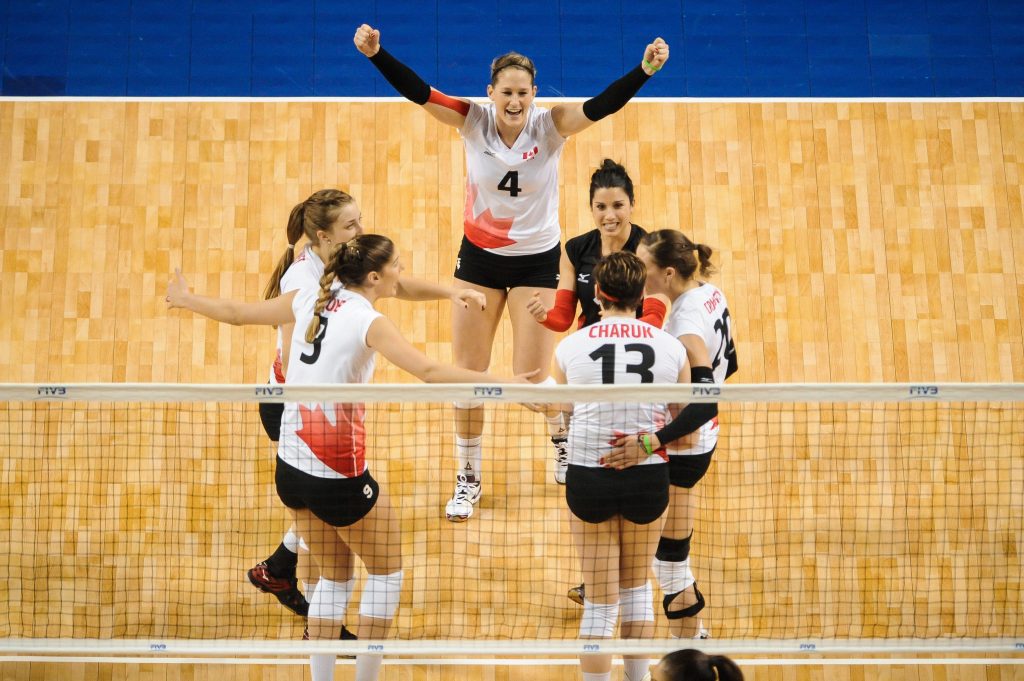 LINCOLN, NE - JANUARY 9: ...during their game at Pinnacle Bank Arena on January 9, 2016 in Omaha, Nebraska. (Photo by Eric Francis/USAVolleyball)